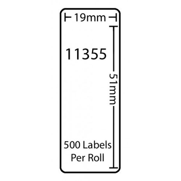Picture of 11355 - 500 X 19mm X 51mm DYMO Compatible Labels